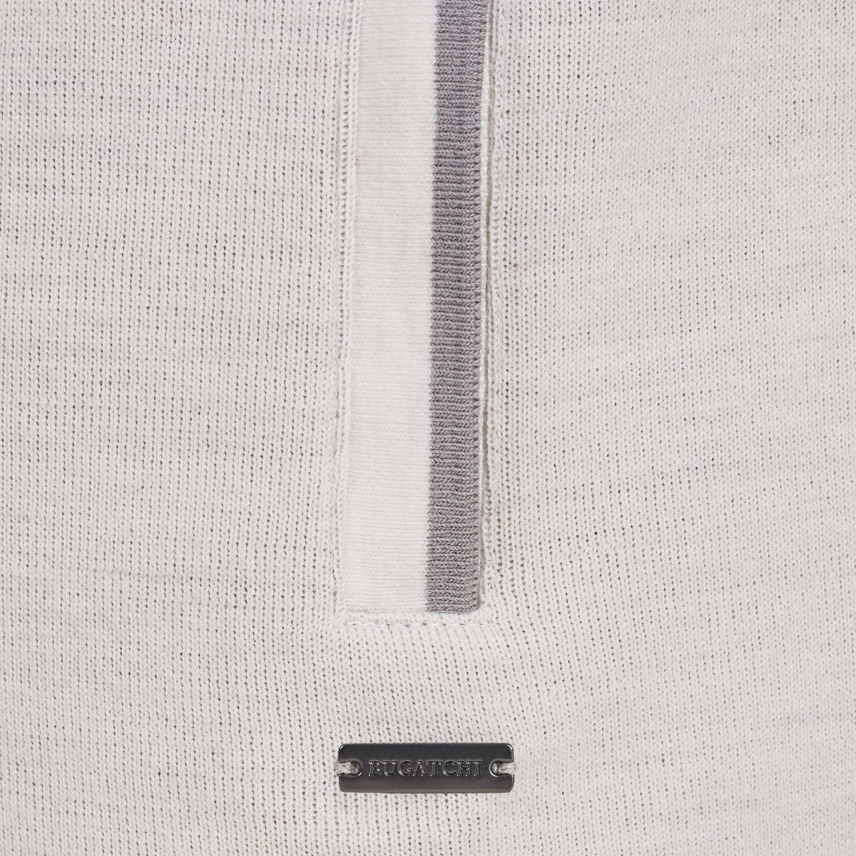Bugatchi L/S Full-Zip Hoodie, Chalk – view 6