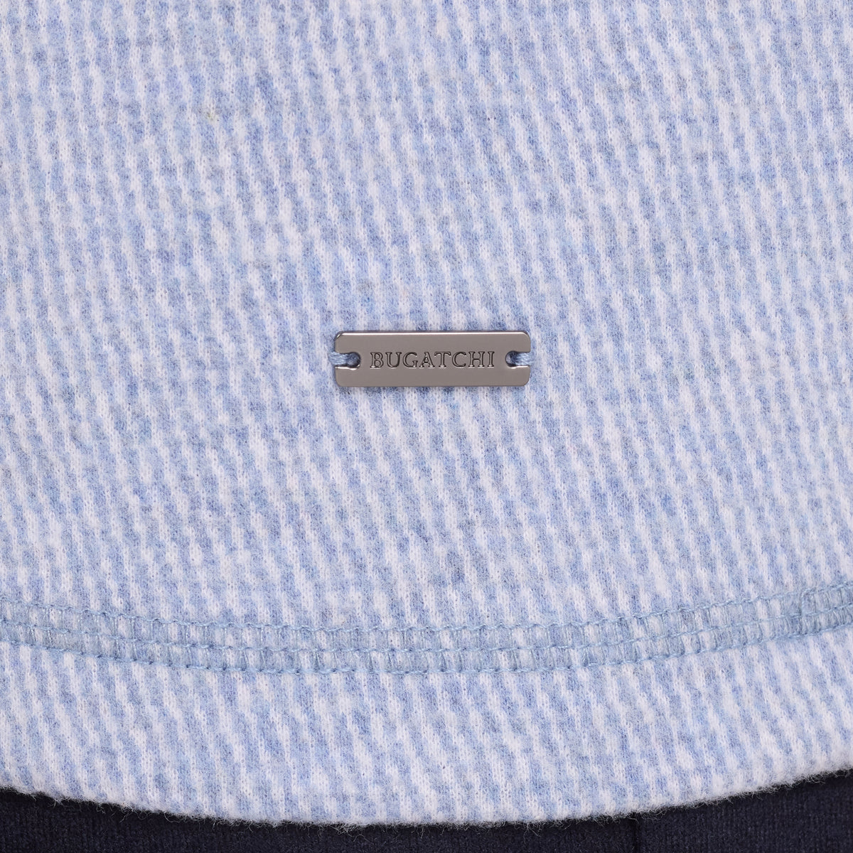 Bugatchi L/S Quarter-Zip Knit, Steel – view 6