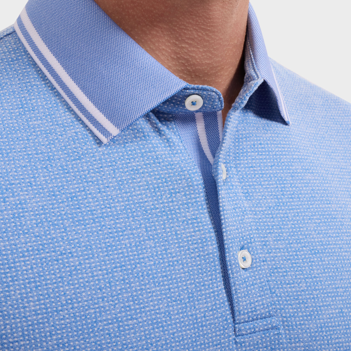 Bugatchi S/S Polo, Classic Blue – view 5