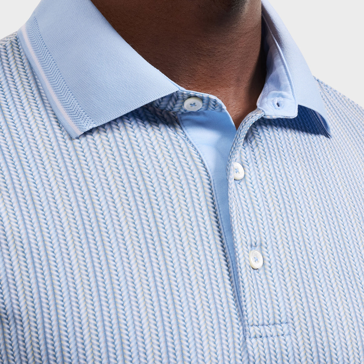 Bugatchi S/S Harlan Polo, Sky – view 4