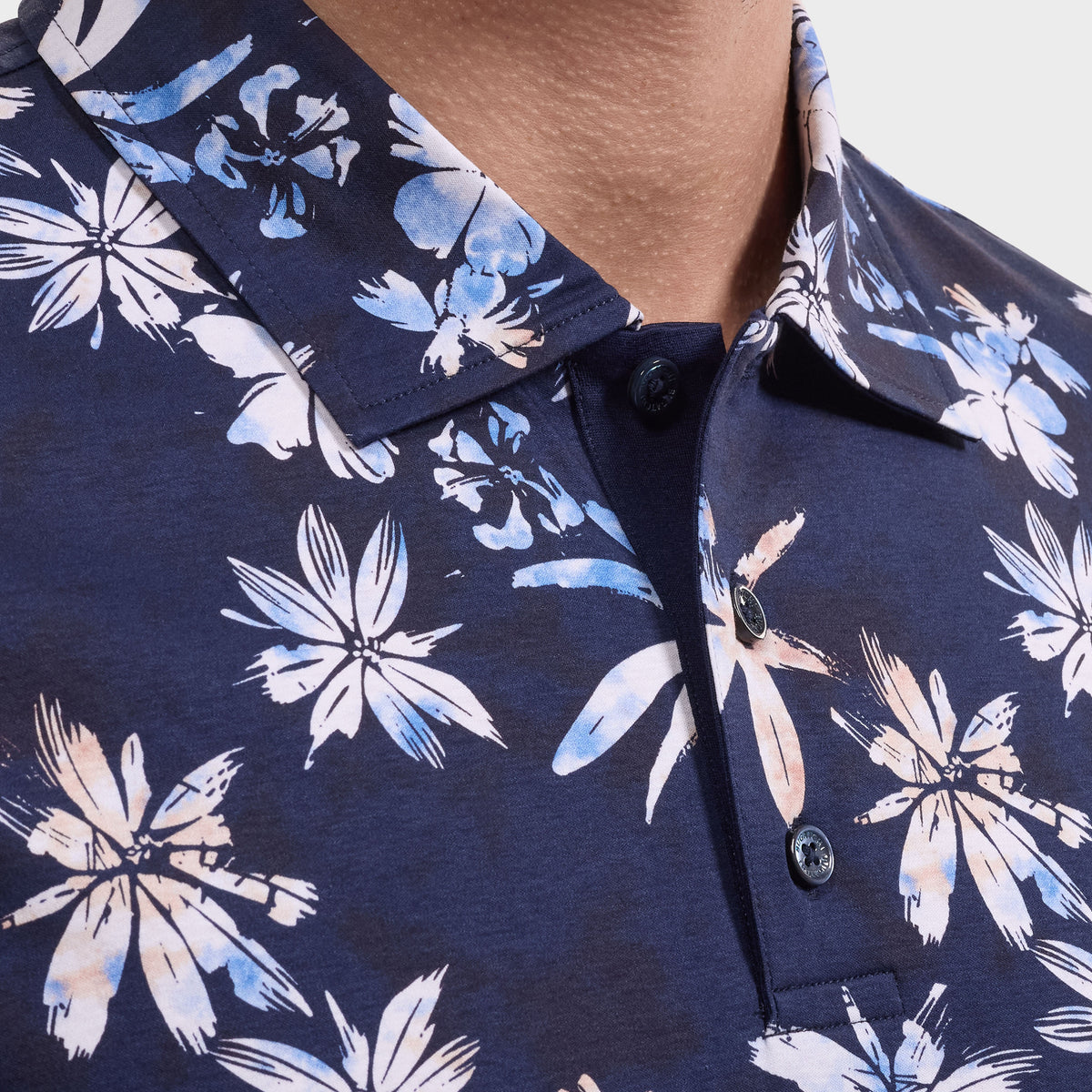 Bugatchi S/S Hendrix Polo, Navy – view 4