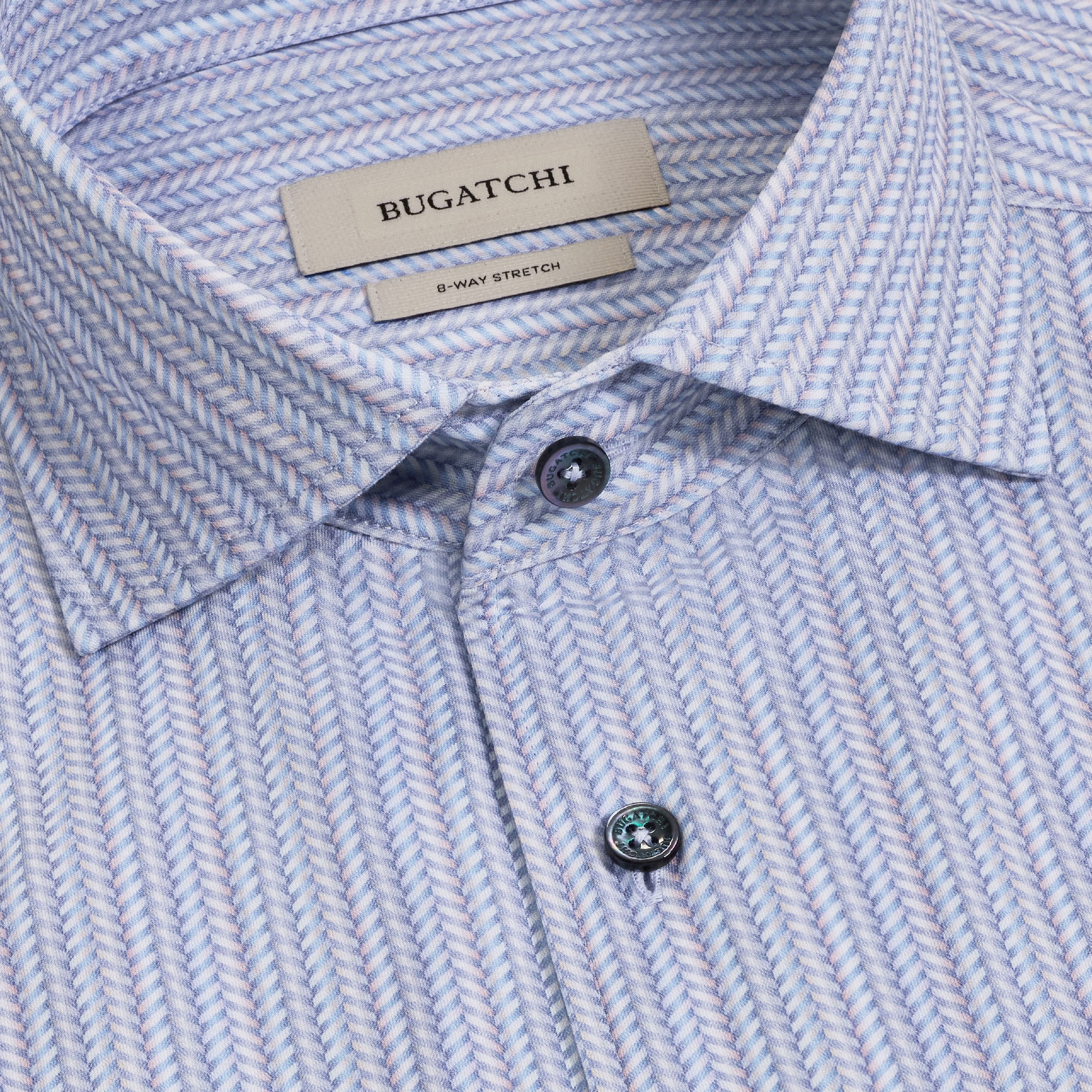 Bugatchi Ooohcotton L/S Devon Shirt, Air Blue – view 5
