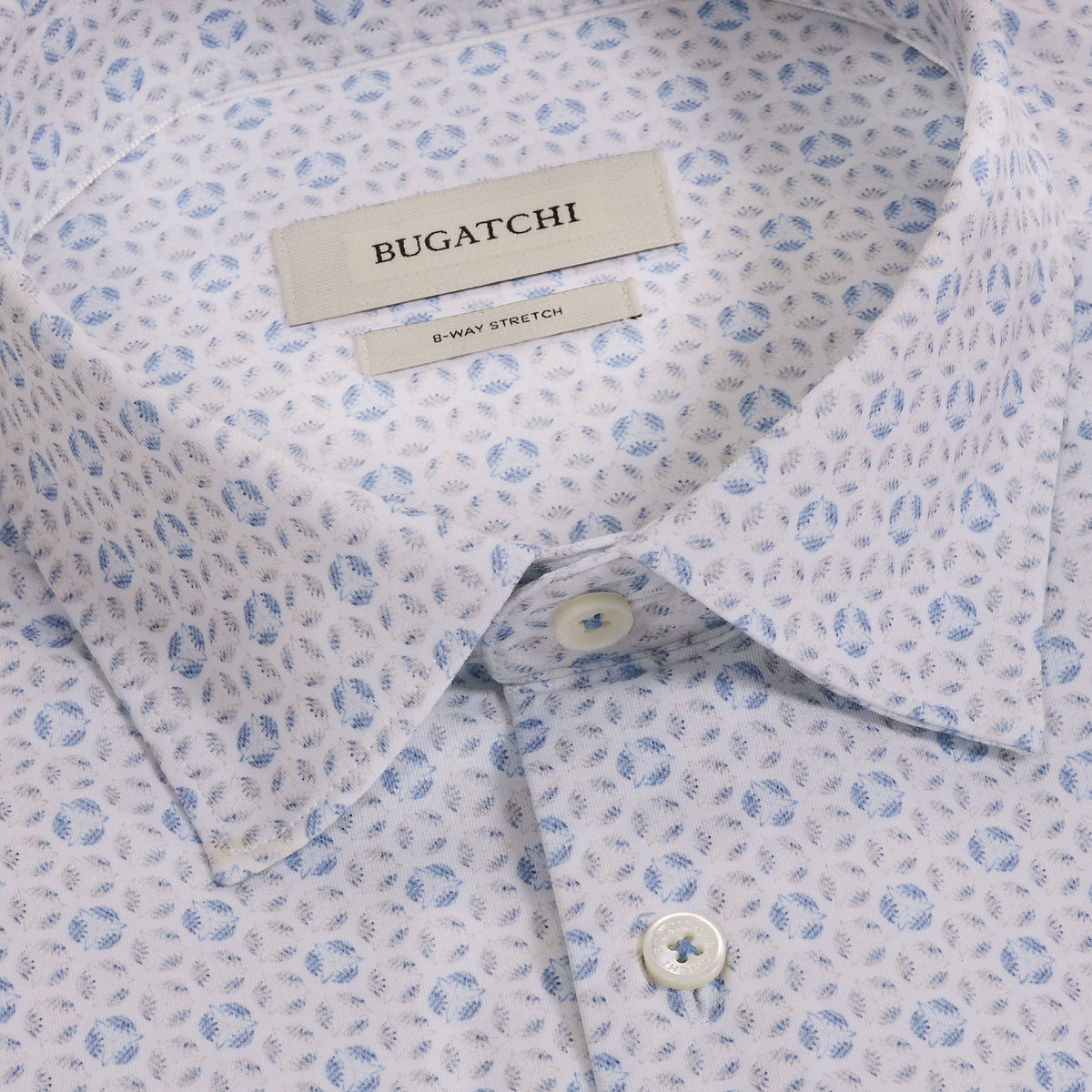 Bugatchi Ooohcotton L/S James Shirt, Air Blue – view 5
