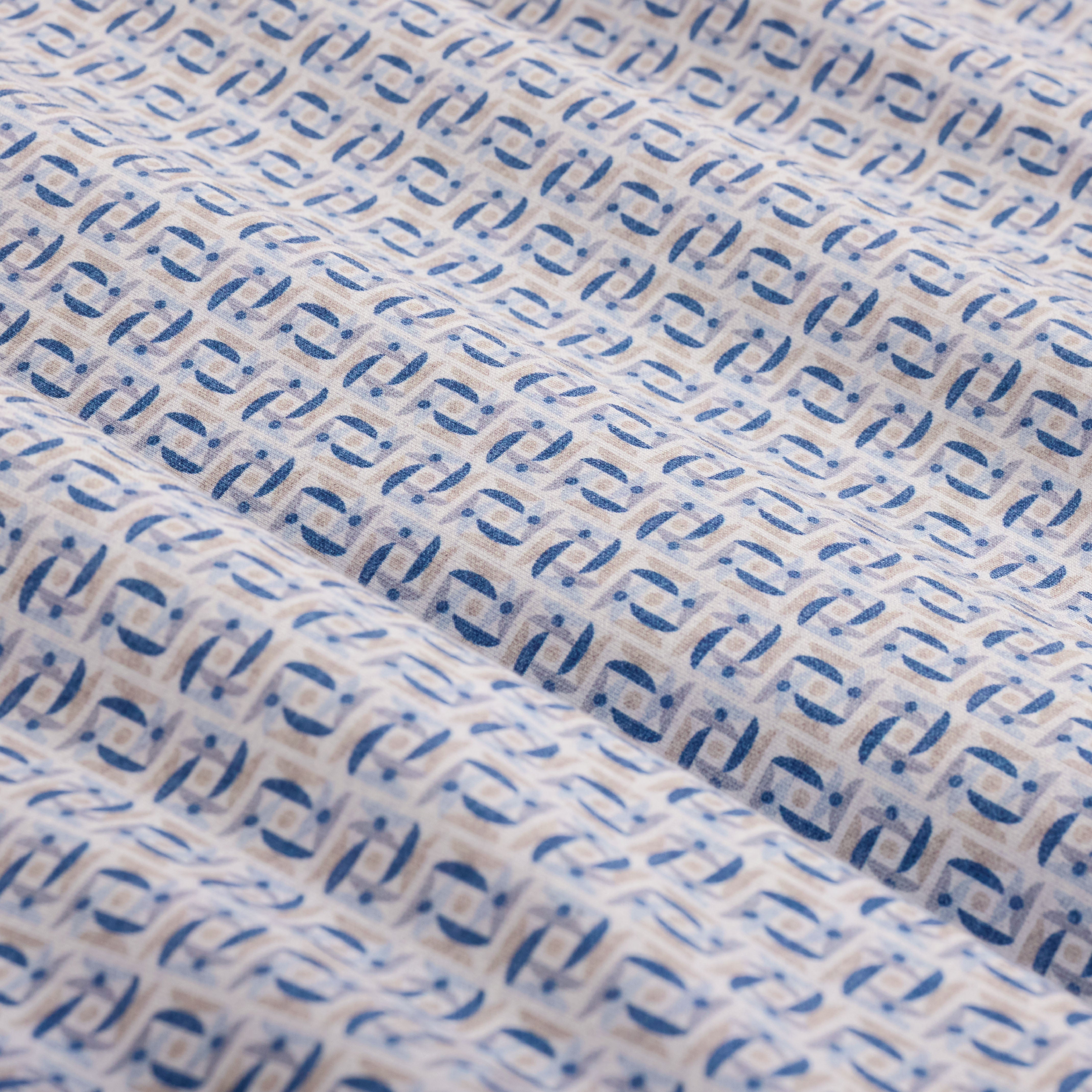 Bugatchi Ooohcotton S/S Miles Shirt, Marine Blue – view 3
