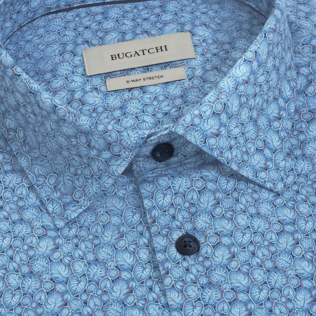 Bugatchi Ooohcotton L/S James Shirt, Classic Blue – view 5
