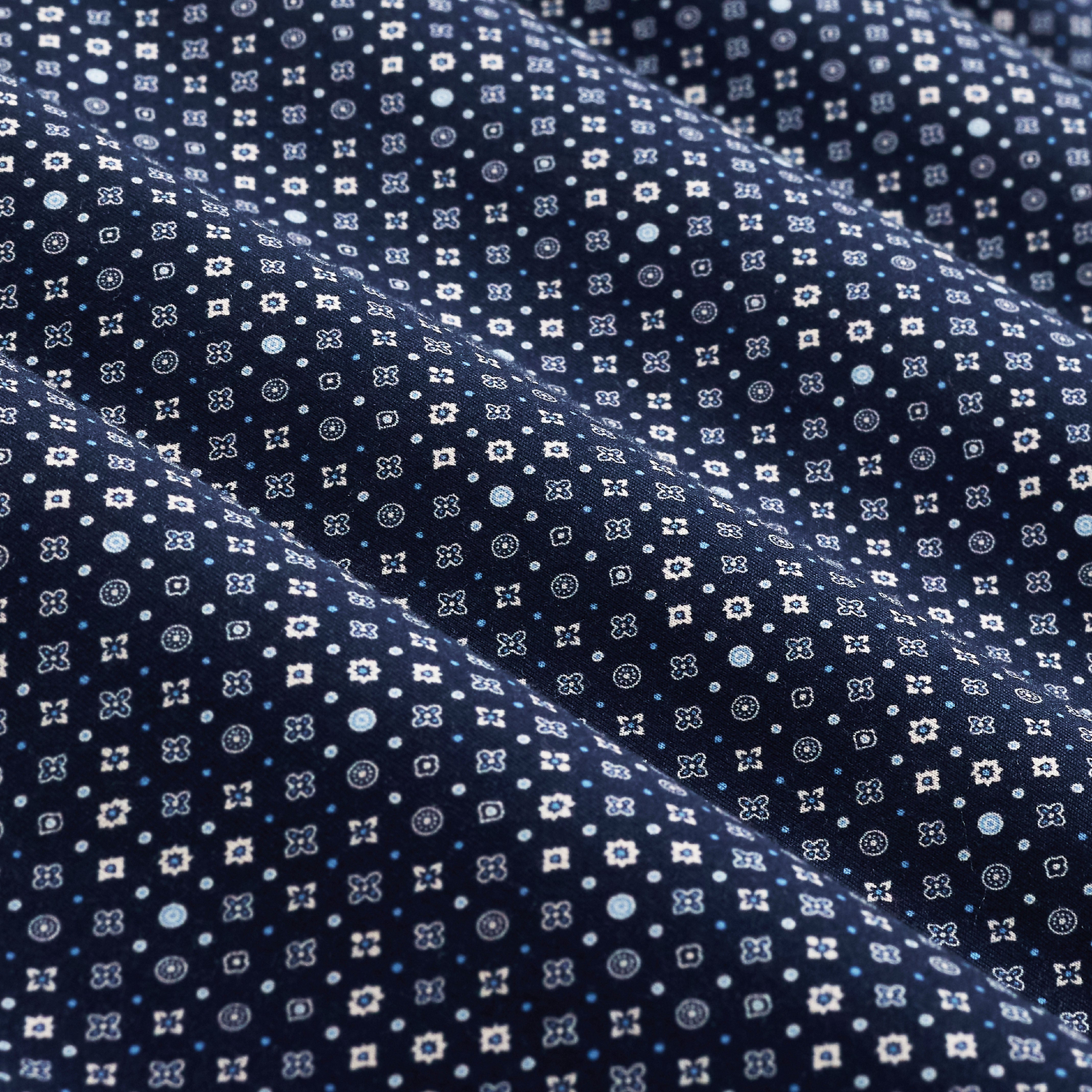Bugatchi Ooohcotton S/S Miles Shirt, Navy – view 3