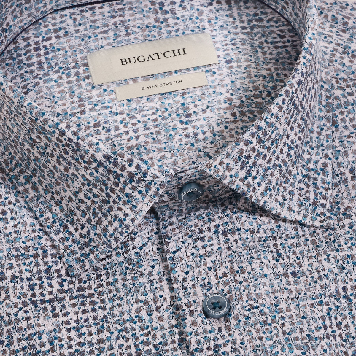Bugatchi Ooohcotton L/S James Shirt, Teal – view 5
