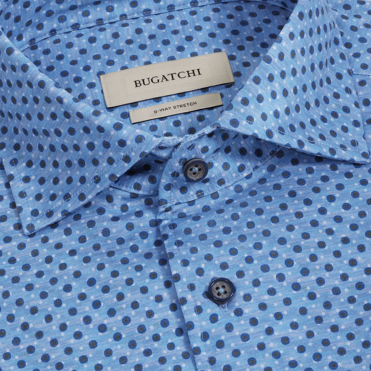 Bugatchi Ooohcotton L/S Devon Shirt, Peacock – view 5