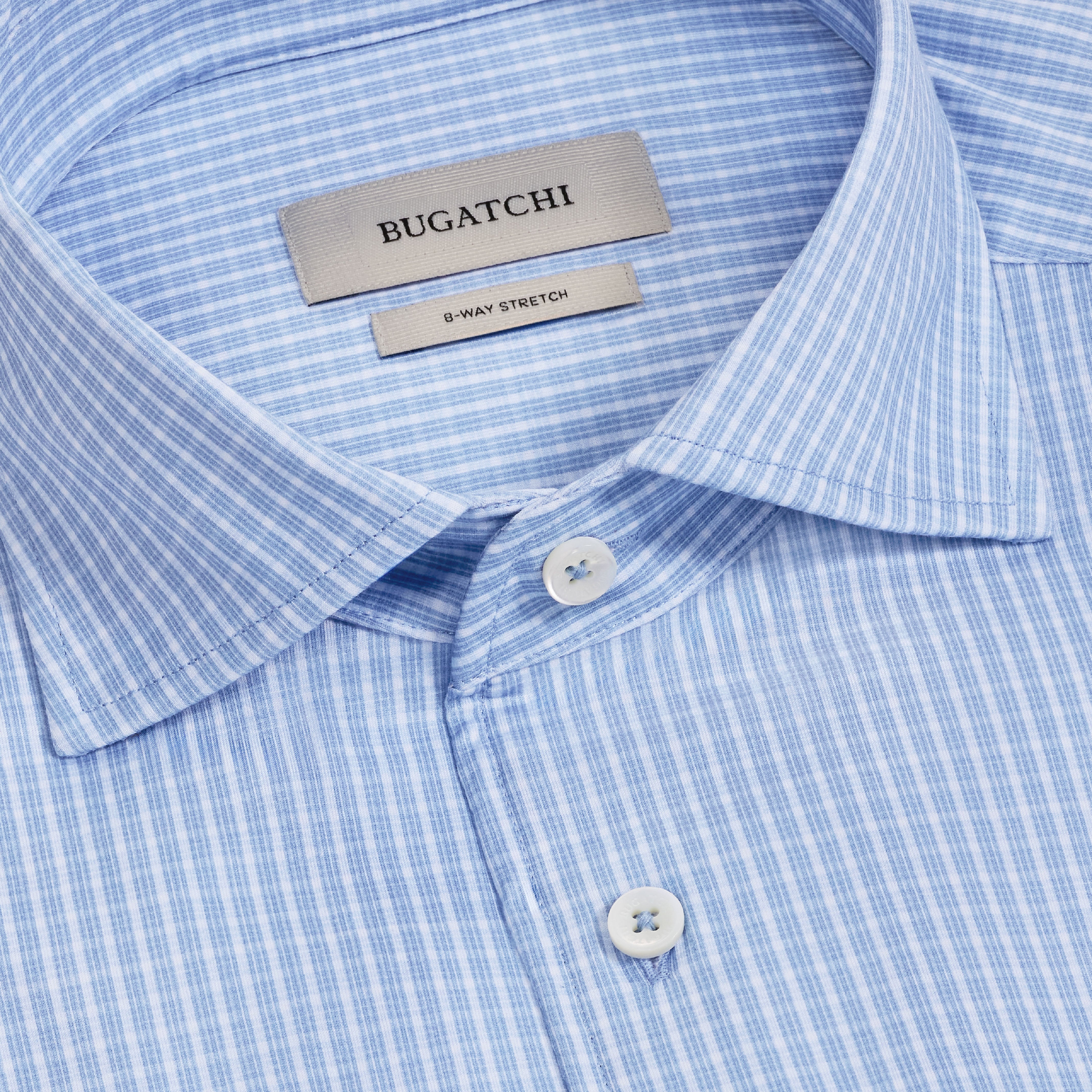 Bugatchi Ooohcotton L/S Devon Shirt, Air Blue – view 2