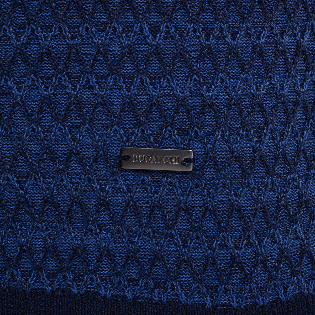 Bugatchi S/S Polo Sweater, Navy – view 4