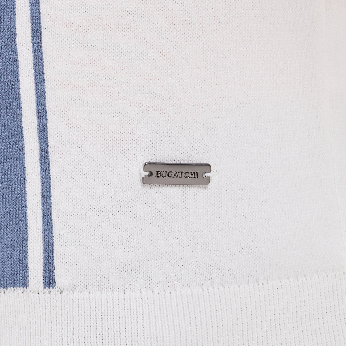 Bugatchi S/S Quarter-Zip Polo Sweater, Air Blue – view 4