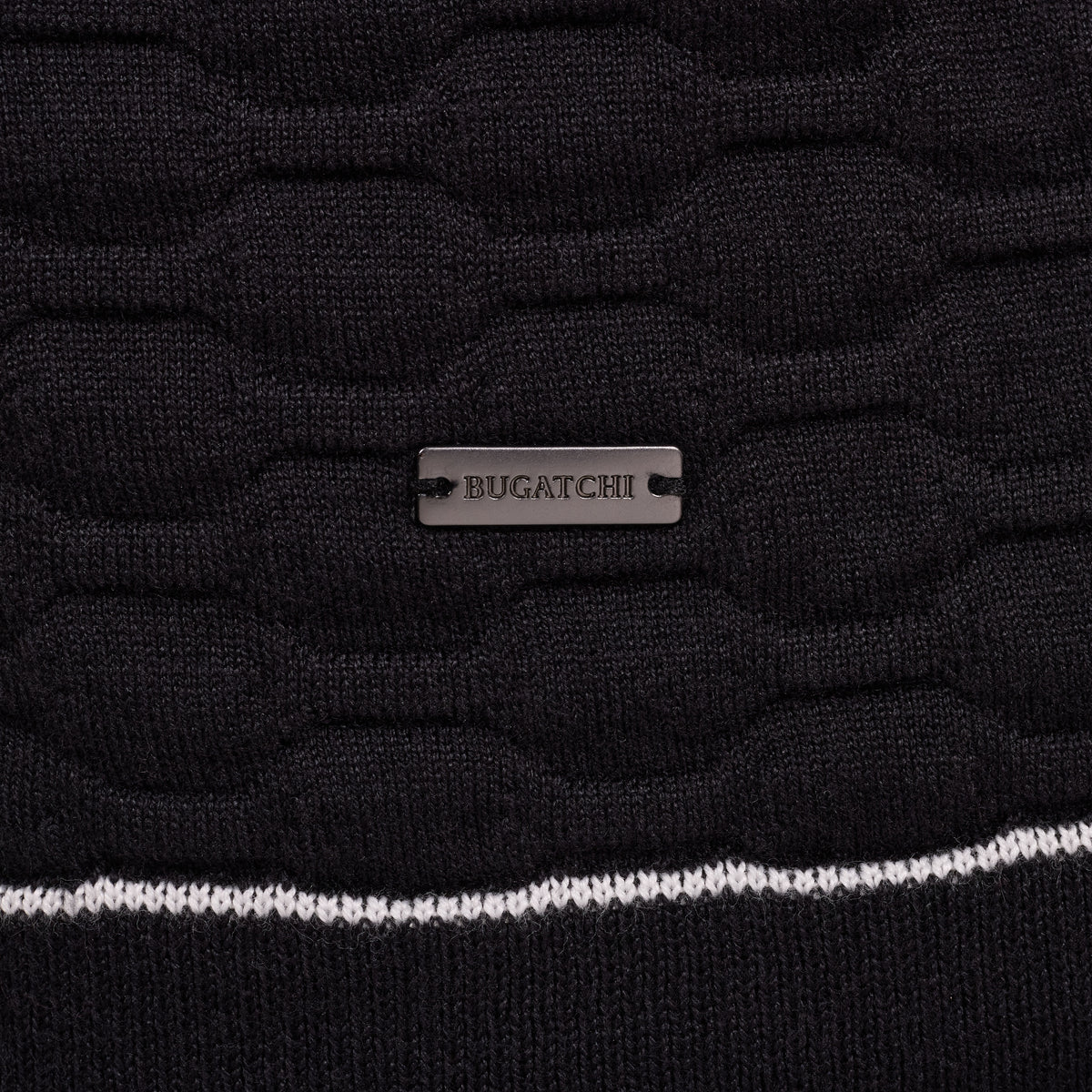 Bugatchi S/S Shirt Sweater, Black – view 4