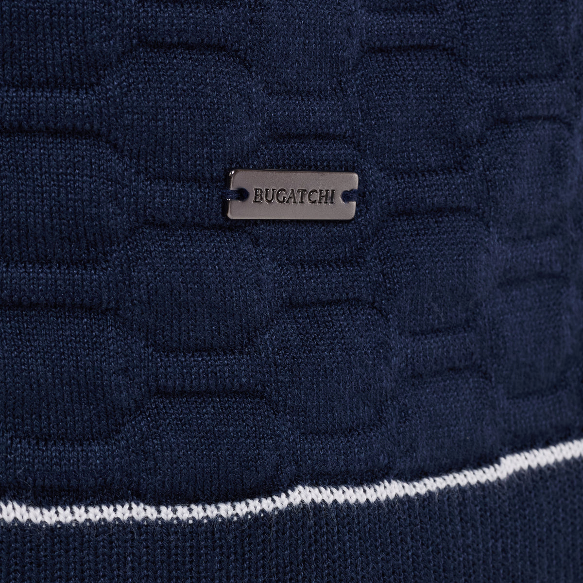 Bugatchi S/S Shirt Sweater, Navy – view 4