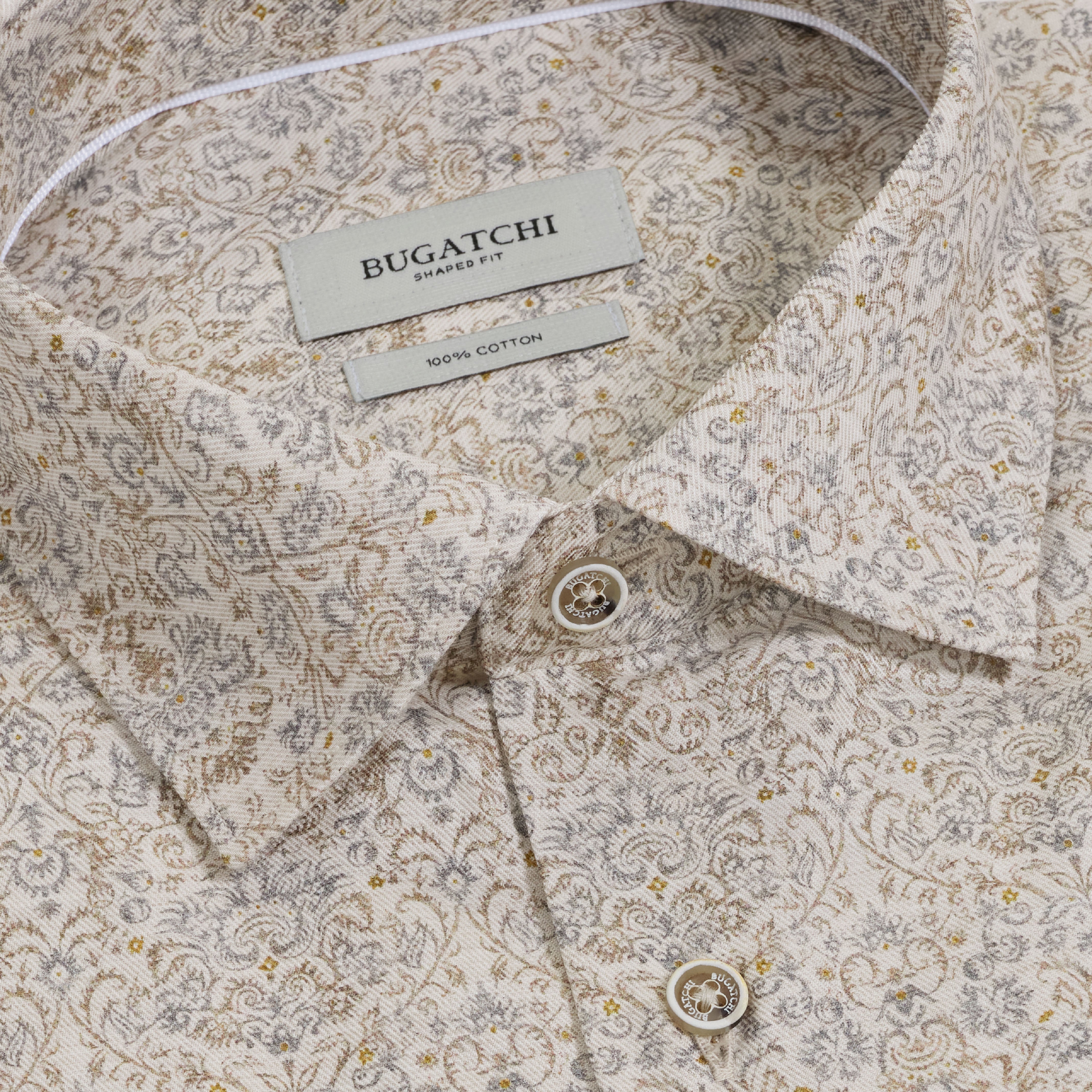 Bugatchi L/S Axel Shirt, Ginger – view 2