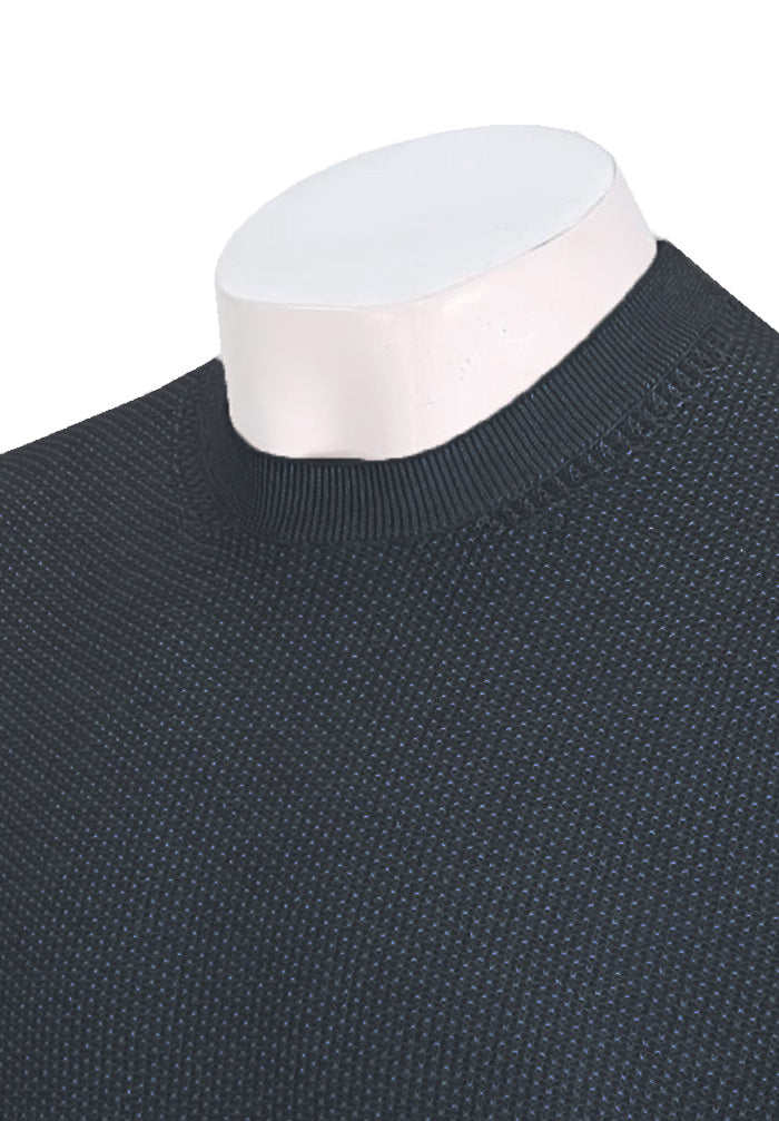 VINCE GEO JACQUARD L/S CREW, Coastal/Grey