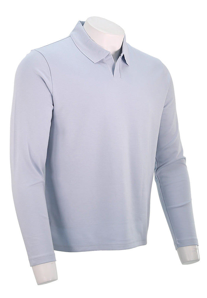 VINCE MILANO L/S JOHNNY COLLAR, White Cap