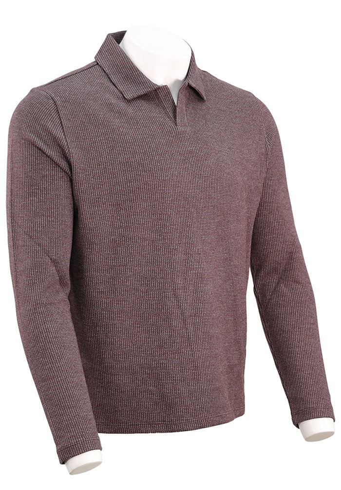 Vince Blurred Birdseye L/S Johnny, Chocolate – view 3