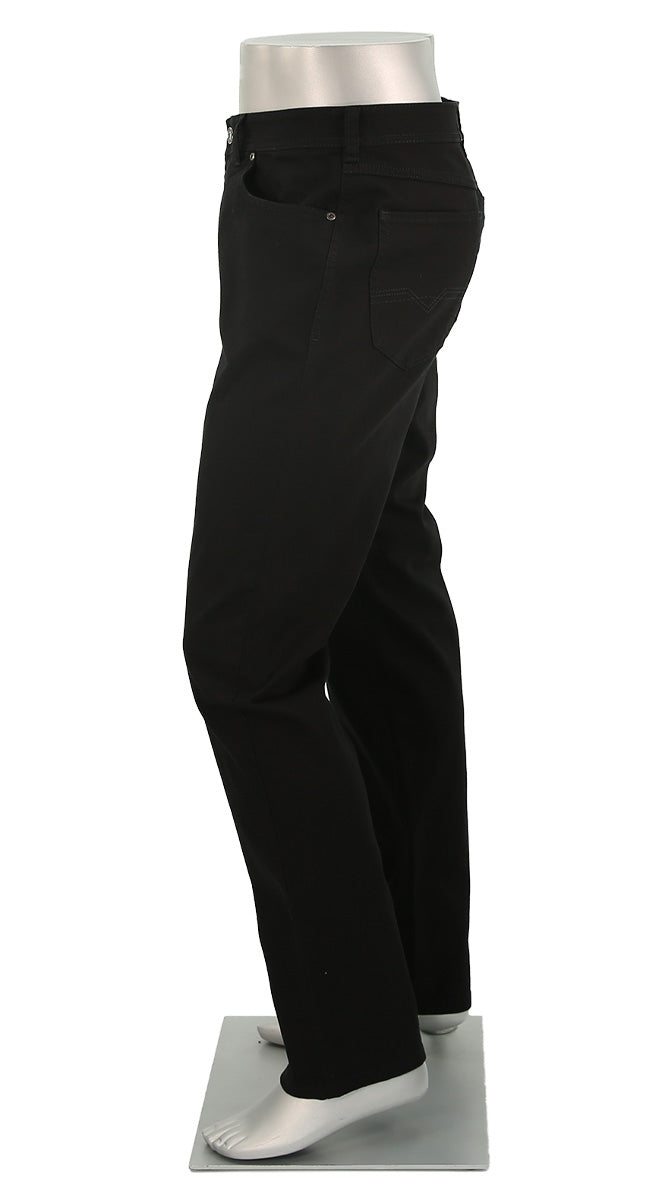 Gardeur Pants from the Nevio collection Men's Jeans In Color Black - Side View