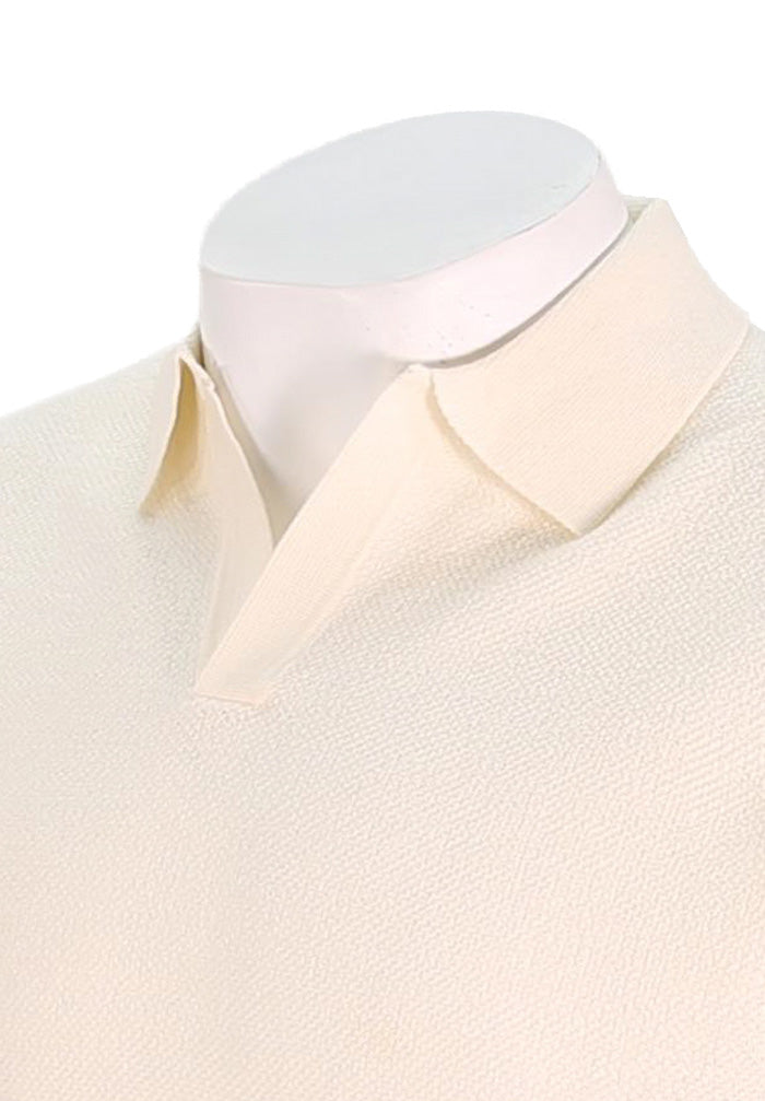 Patrick Assaraf Short Sleeve Johnny Collar, Snowflake