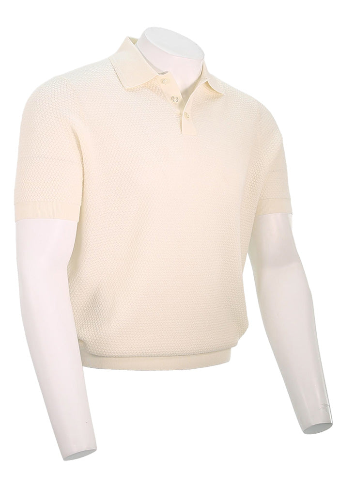 Patrick Assaraf Short Sleeve Polo, Snowflake