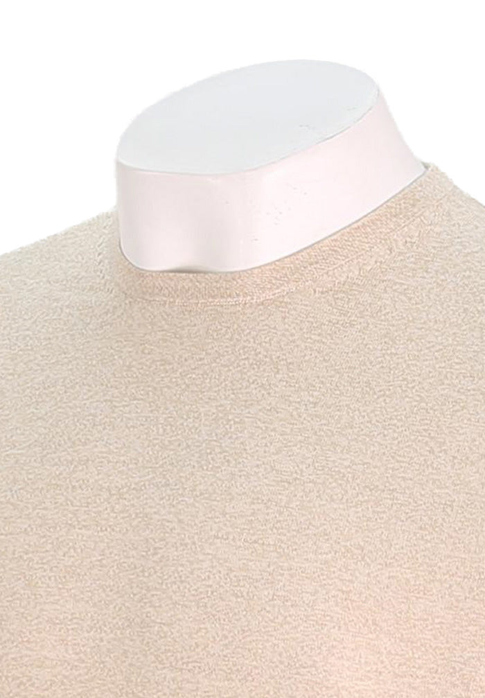 Patrick Assaraf Long Sleeve Cotton Crew, Mushroom