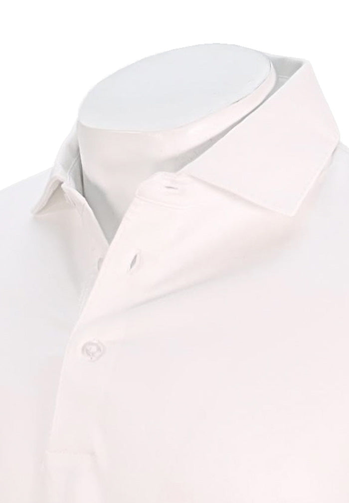 Patrick Assaraf Short Sleeve Cotton Polo, White