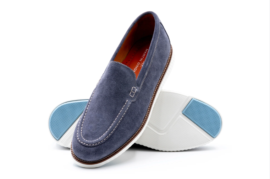Martin Dingman Countryaire Venetian Angled Top View for Men in Marine