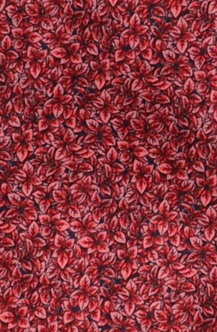Italo Ferretti Silk Tie, Red Tonal Floral