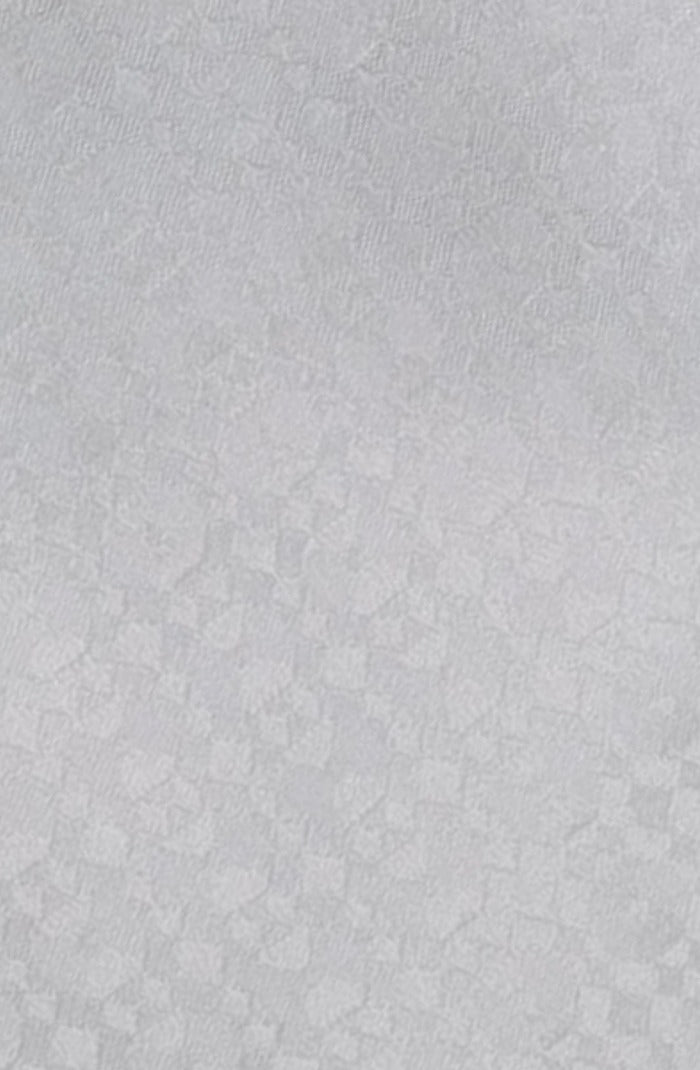 Italo Ferretti Silk Tie, White Tonal Check