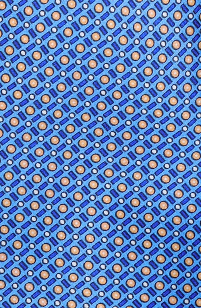 Italo Ferretti Silk Tie, Sky Blue Diamond Neat