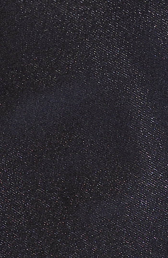Italo Ferretti - Silk Tie - Mens Tie - Mondo Uomo - Black Shimmer Solid - T4-05 - Silk Detail