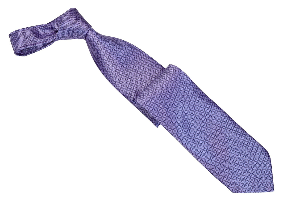 Italo Ferretti Silk Tie, Lavender Micro Neat