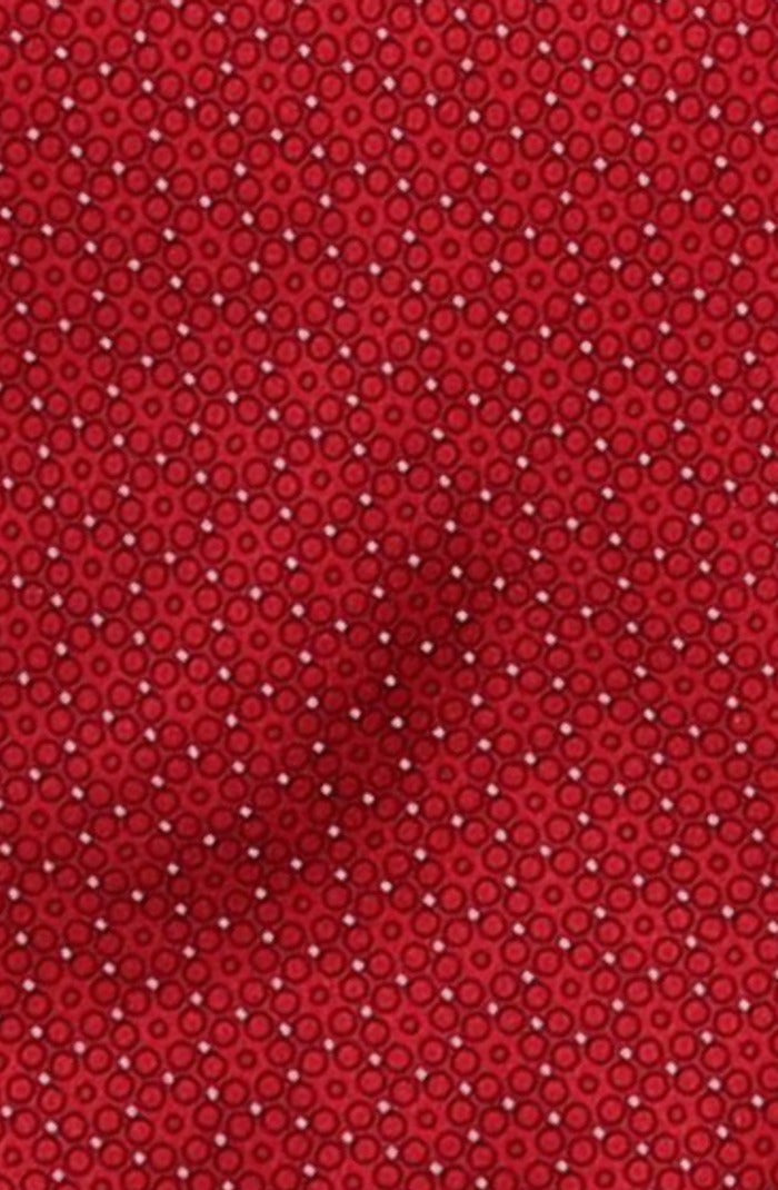 Italo Ferretti Silk Tie, Red Pin Dot
