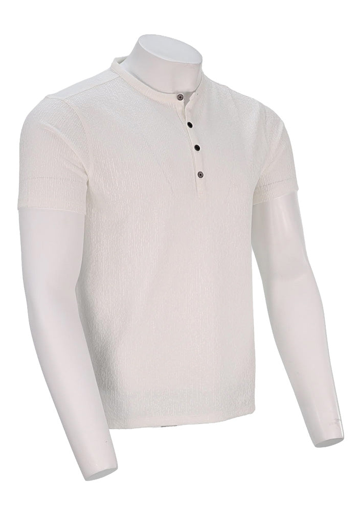 John Varvatos S/S Textured Shirt, White
