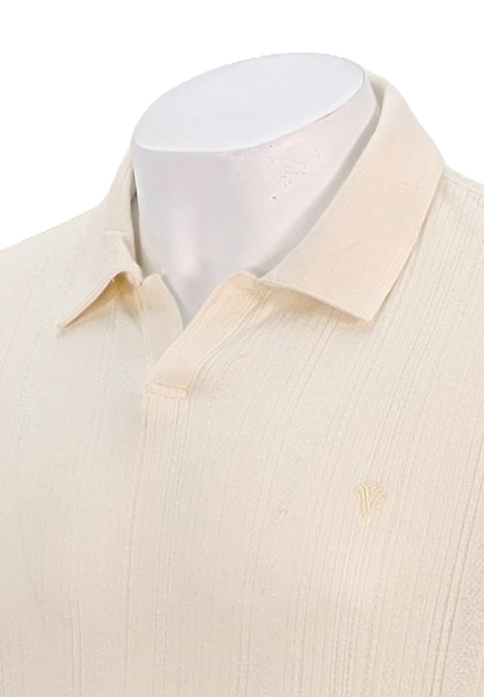 John Varvatos S/S Johnny Collar Polo, Chalk