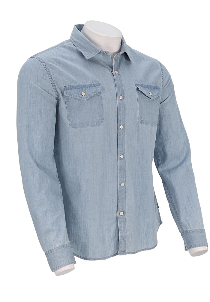 John Varvatos L/S Denim Snap Shirt – view 3