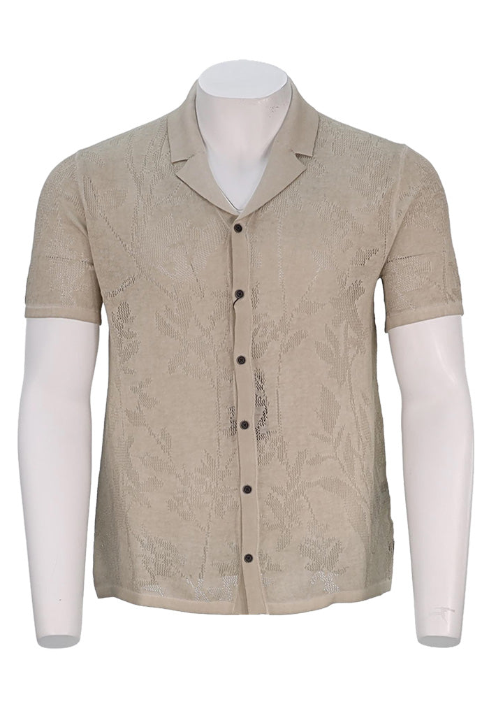 John Varvatos S/S Shirt, Almond