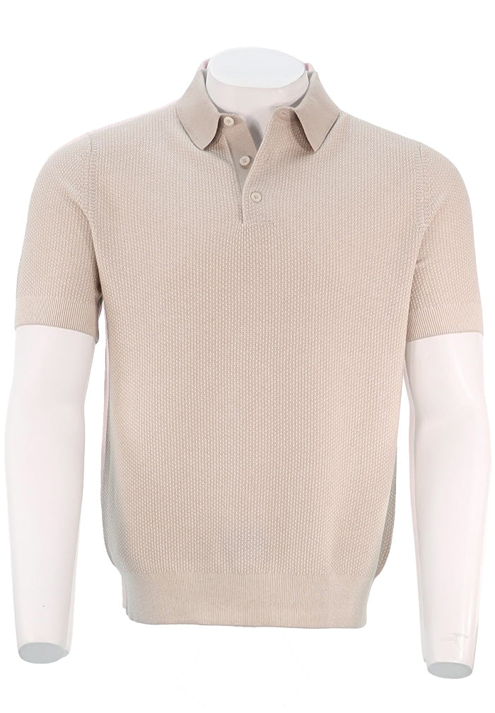 Vince S/S Polo Beige