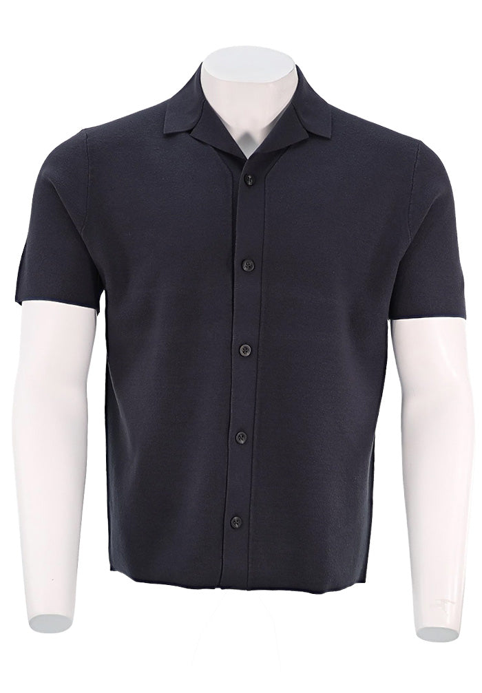 Vince S/S Milano Shirt Charcoal