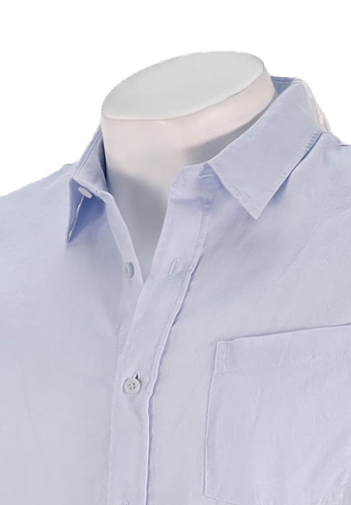 Vince L/S Linen shirt Glacier Blue