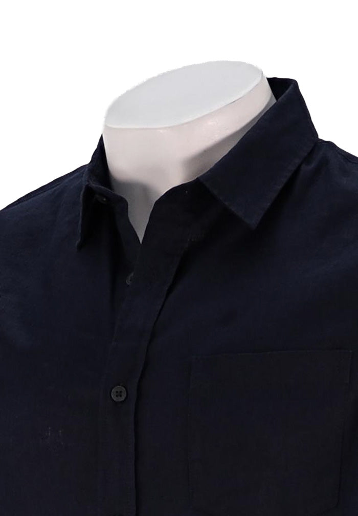 Vince L/S Linen shirt Dark Navy