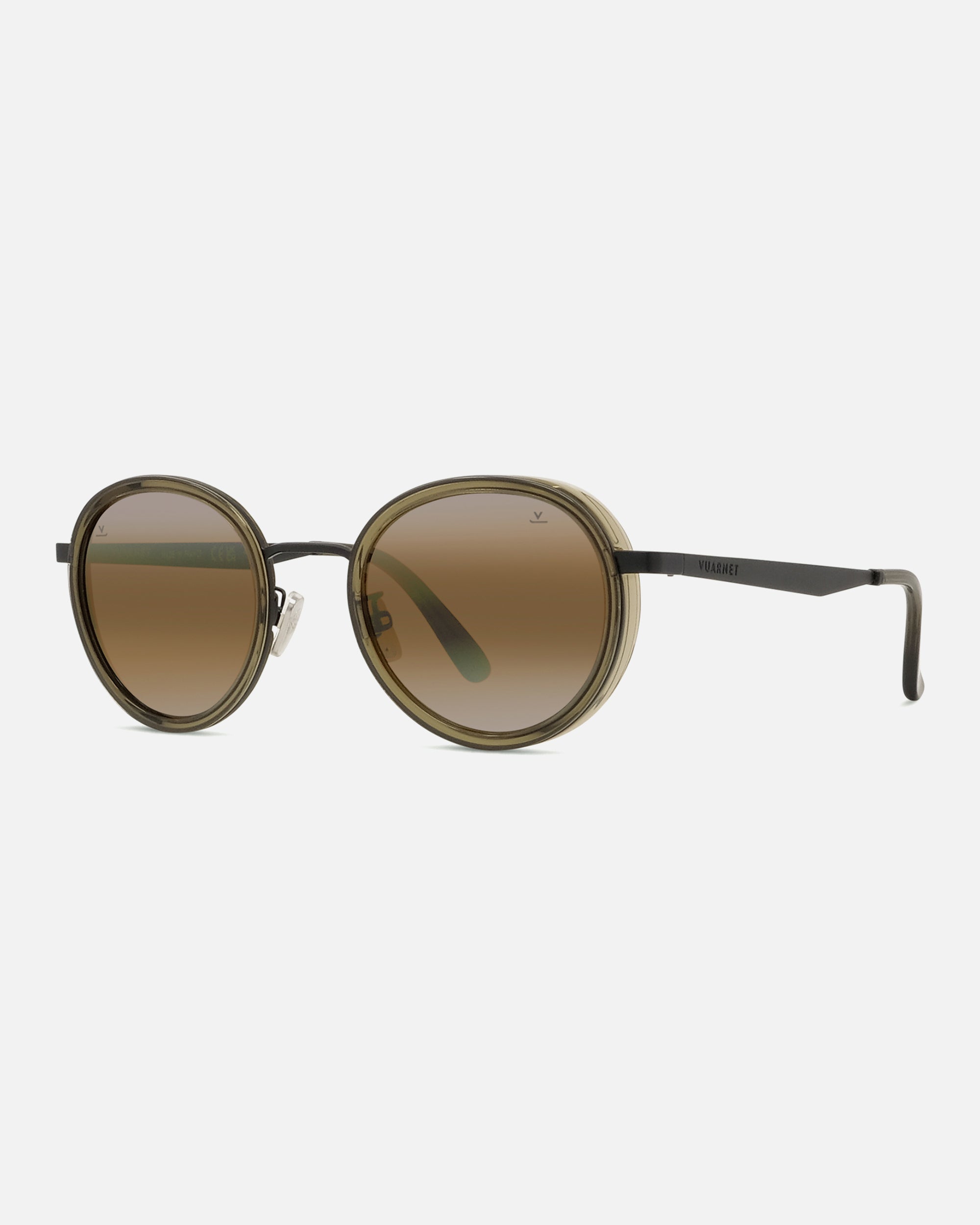 Vuarnet Edge 01 Sunglasses - Dark Green / Brownlynx – view 3