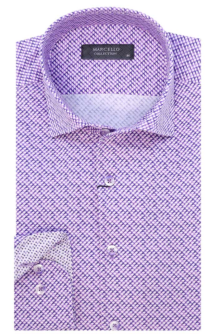 Marcello 3D Neat Long Sleeve Shirt