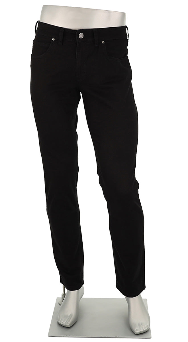 Gardeur Bill Solid Black Cotton Pant