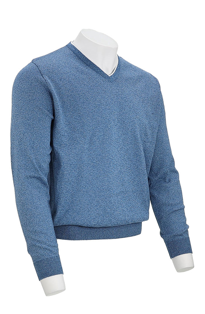 St. Croix V-Neck 3 Color Twist Blue