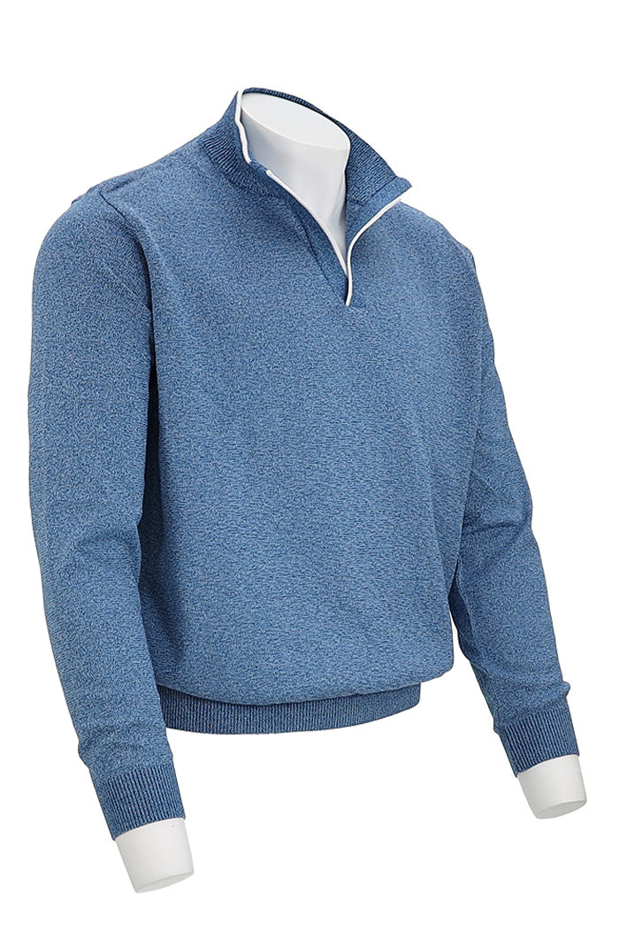 St. Croix Open Mock 3 Color Twist Blue