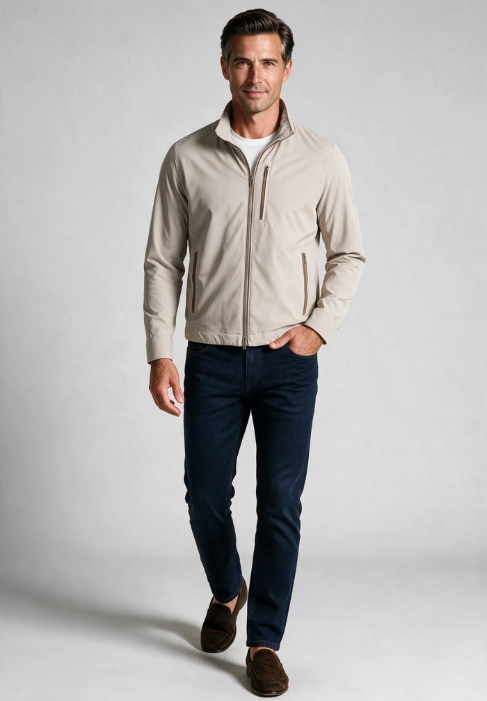 Typhoon Re-4x4 Stretch Jacket — worn with denim