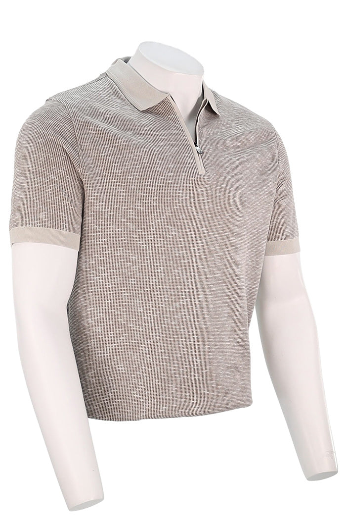 Coneliani Zipper Knit Pattern, Sand