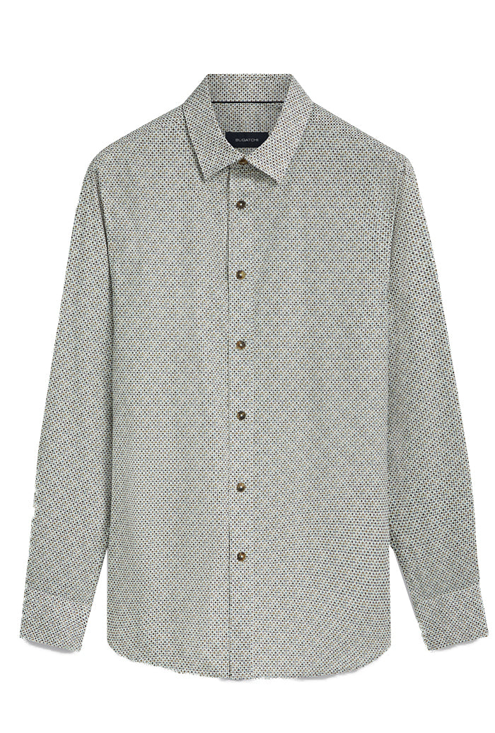 Bugatchi Tan L/S Shirt