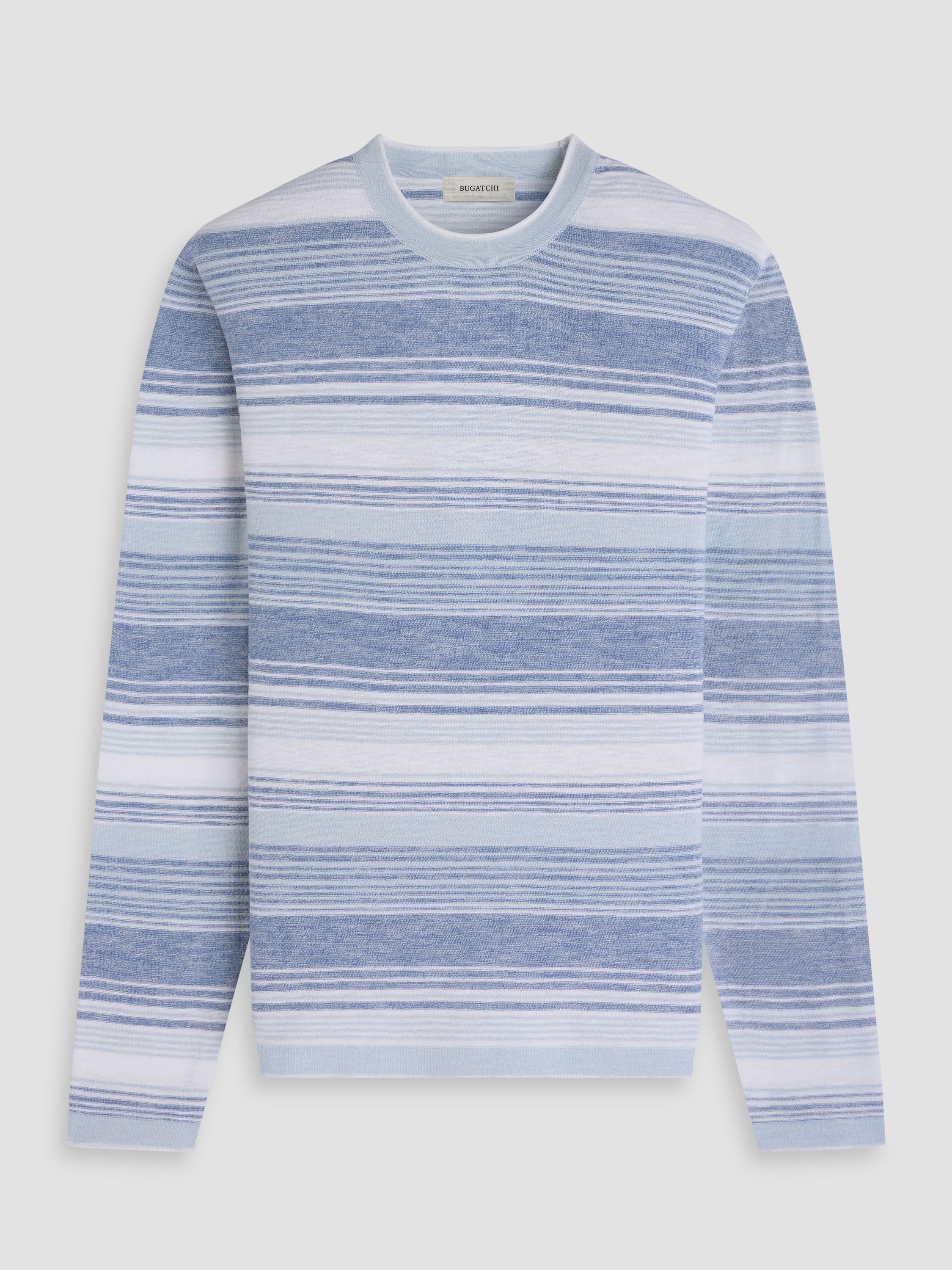 Bugatchi L/S Crew Neck Sweater, Cobalt